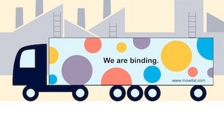 Graphic with a truck in the colors of MOWITAL®