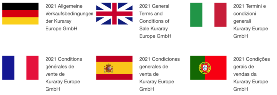 General terms and conditions of sale of Kuraray Europe GmbH.