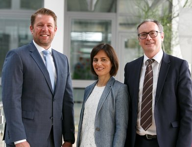 Jörg Bruss, Dr. Maria Martinez Velencoso and Heiko Mack Jörg Bruss, Dr. Maria Martinez Velencoso and Heiko Mack