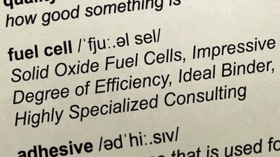 Auszug zum Begriff Fuel Cells aus einem Lexikon im Bild