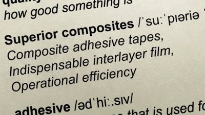 Superior Composites | PVB-Zwischenschicht Der Begriff Superior Composites aus einem Lexikon-Auszug