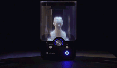 Tesla Figur im 3D-Druck.
